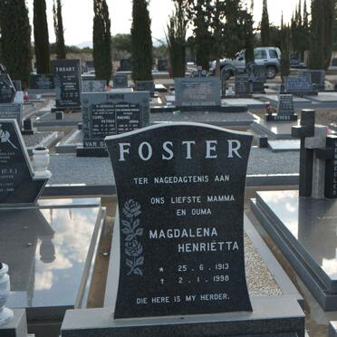 FOSTER Magdalena Henrietta 1913-1998