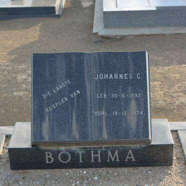 BOTHMA Johannes C. 1892-1974