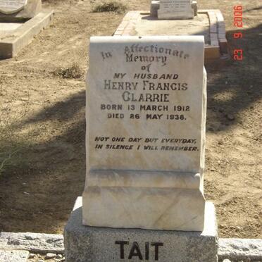 TAIT Henry Francis Clarrie 1912-1938