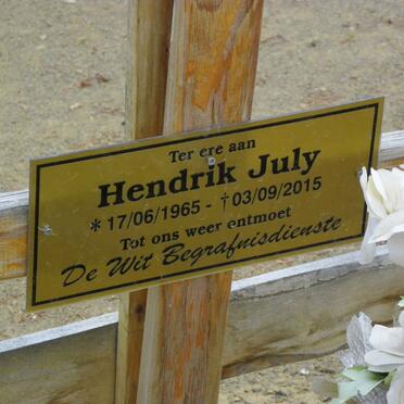 JULY Hendrik 1965-2015