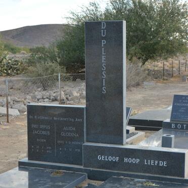PLESSIS Phillippus Jacobus, du 1925-1993 &amp; Alida Glodina V.D. MERWE 1938-
