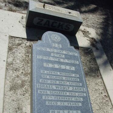 ZACKS Israel Woolf -1917