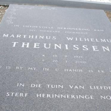 THEUNISSEN Marthinus Wilhelmus 1920-2000