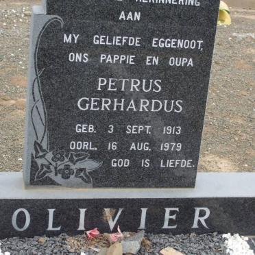 OLIVIER Petrus Gerhardus 1913-1979