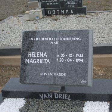 DRIEL Helena Magrieta, van 1933-1994