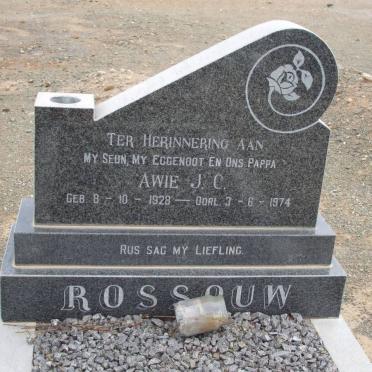 ROSSOUW Awie J.C. 1928-1974