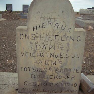 KOKER Dawie, de 1940-1941