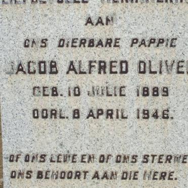 OLIVER Jacob Alfred 1889-1946