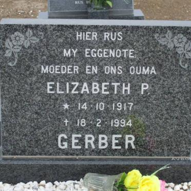 GERBER Elizabeth P. 1917-1994