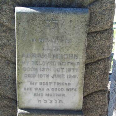 ABRAHAMSOHN Else 1877-1941