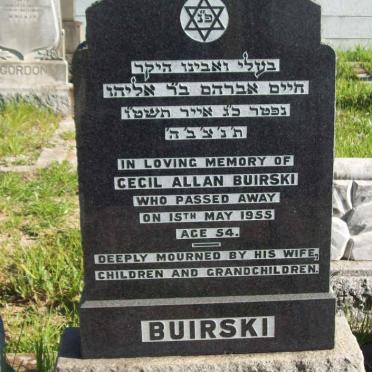 BUIRSKI Cecil Allan -1955 