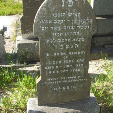 BERELOW Leizer -1922 