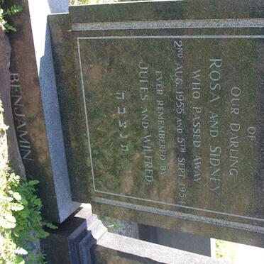 BENJAMIN Sidney -1954 &amp; Rosa -1955