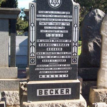 BECKER Samuel Israel -1943 