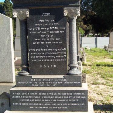 BENDER Alfred Philipp 1863-1937