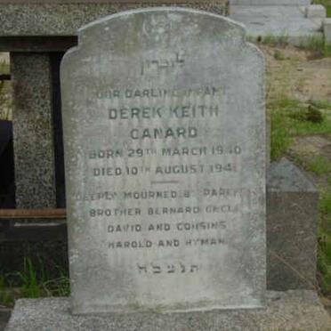 CANARD Derek Keith 1940-194?