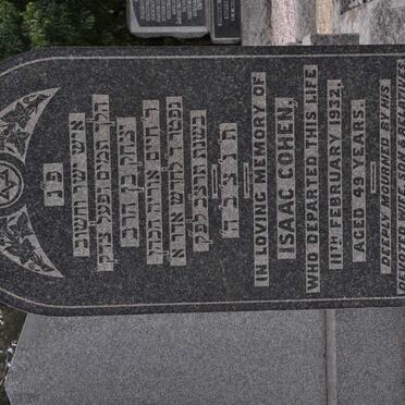 COHEN Isaac -1932