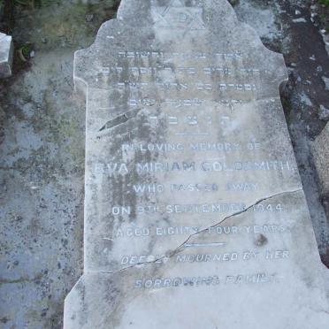 GOLDSMITH Eva Miriam -1944 