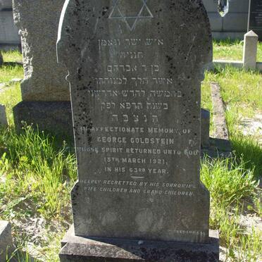 GOLDSTEIN George -1921 