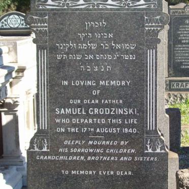 GRODZINSKI Samuel  -1940