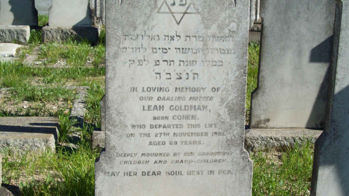 GOLDMAN Leah nee COHEN -1922 