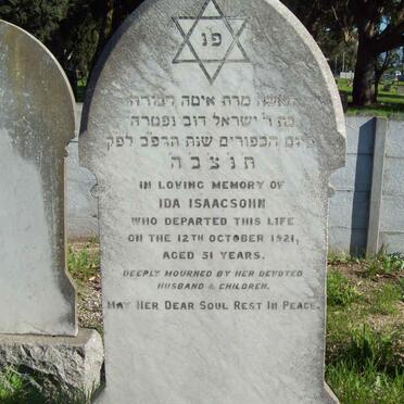 ISAACSOHN Ida  -1921 