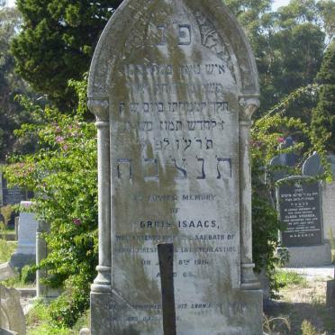 ISAACS Morris -1916 &amp; Bloomah -1921 