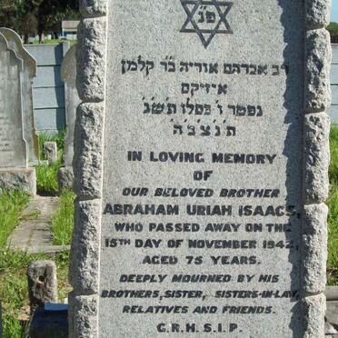 ISAACS Abraham Uriah  -1942 