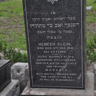 KLEIN Henech -1941