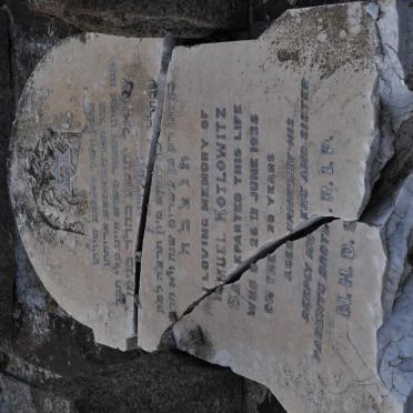 KOTLOWITZ Samuel -1935