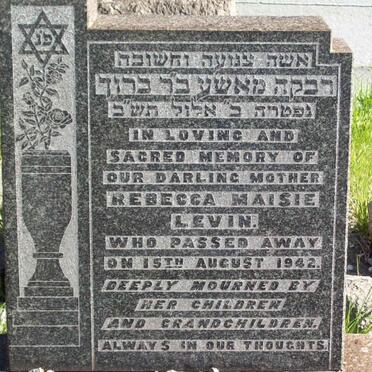 LEVIN Rebecca Maisie  -1942