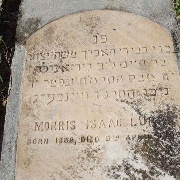 LURIE Morris Isaac 1888-1903