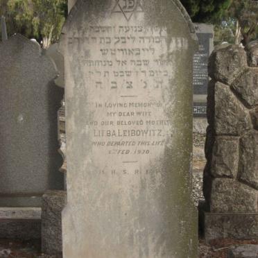 LEIBOWITZ Lieba -1930