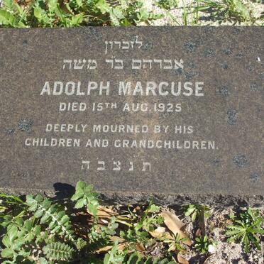 MARCUSE Adolph  -1925