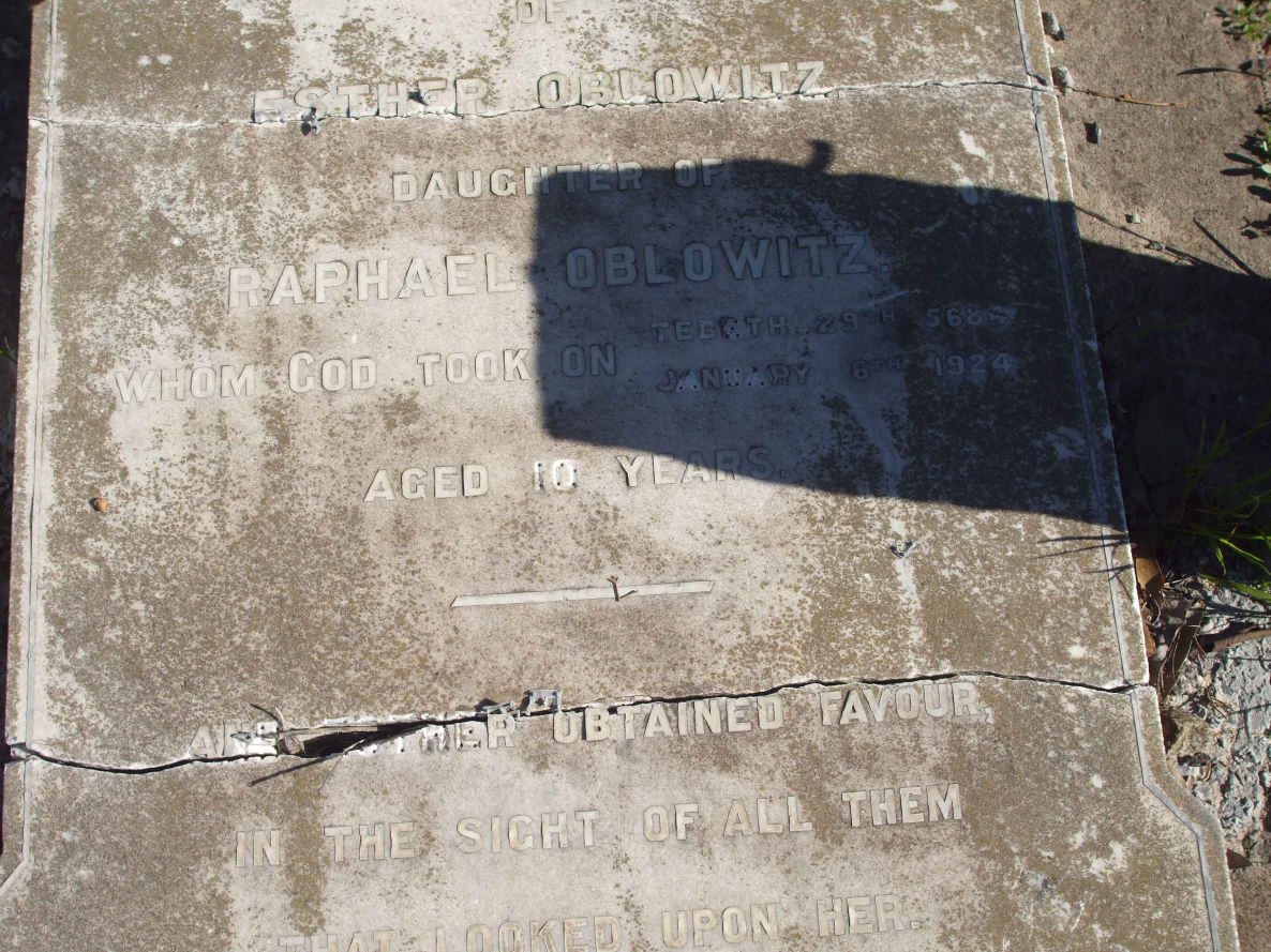 OBLOWITZ Esther  -1924 