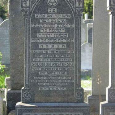 ROSTOFSKI Solomon -1948