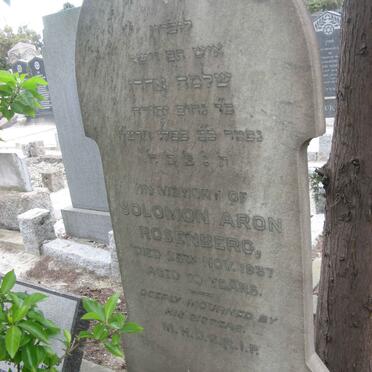 ROSENBERG Solomon Aron -1937