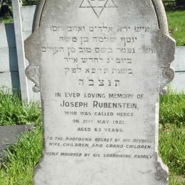 RUBENSTEIN Joseph  -1921 