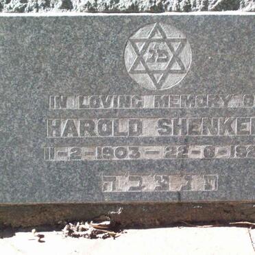 SHENKER Harold  1903-1926