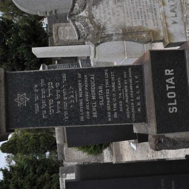 SLOTAR Berel Morducai -1937