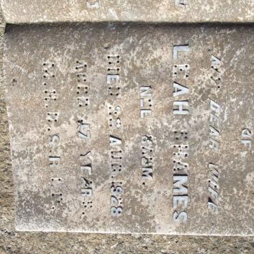 SHAMES Leah nee BAUM  -1928