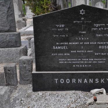 TOORNANSKY Samuel -1936 &amp; Rose -1967