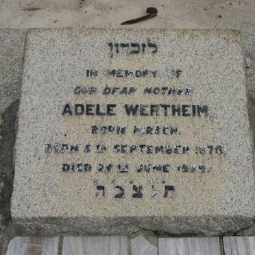 WERTHEIM Adele nee HIRSCH 1876-1939