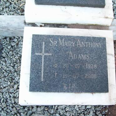 ADAMS Mary Anthony 1928-2000