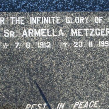METZGER ARMELLA 1912-1990