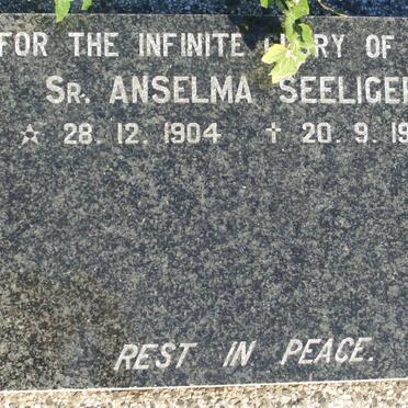 SEELIGER Anselma 1904-1994