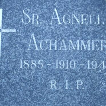 ACHAMMER Agnella 1885-1945
