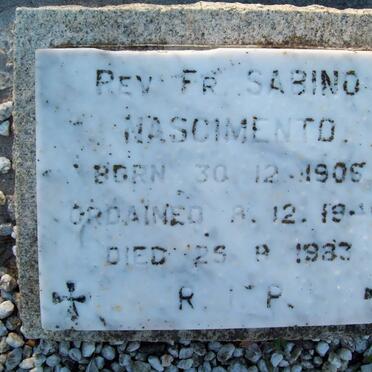 NASCIMENTO Sabino 1906-1983