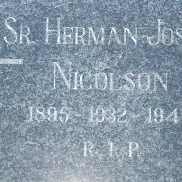 NICOLSON Herman Joseph 1895-1946