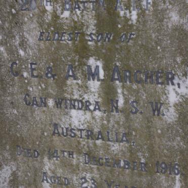 ARCHER H.A. -1916